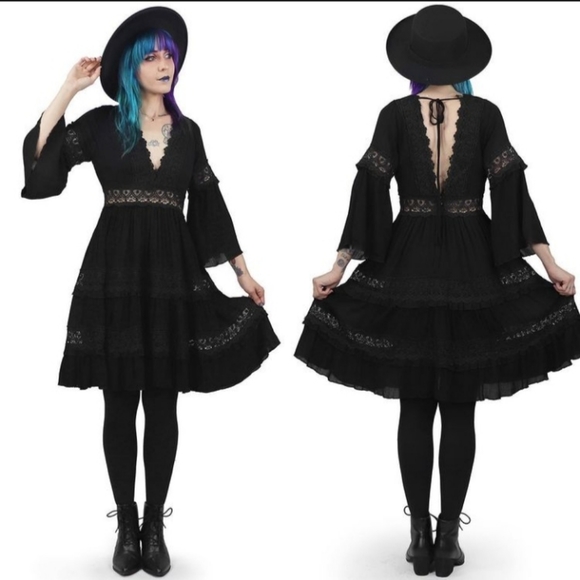 foxblood Dresses & Skirts - fox blood pixie goth dress